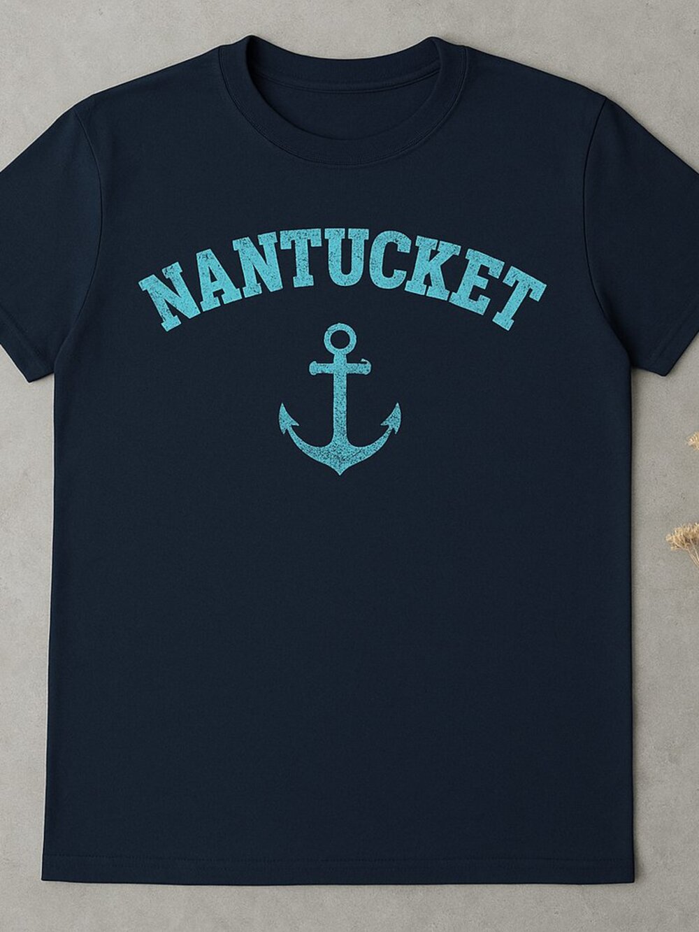 Nantucket Anchor Graphic Tee | Coastal Nautical T-Shirt